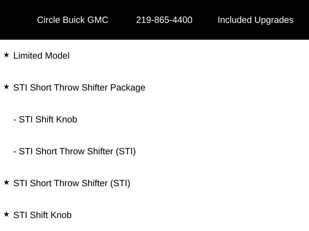 2017 Subaru WRX STi Limited