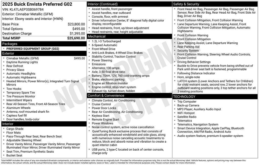 2025 Buick Envista Preferred