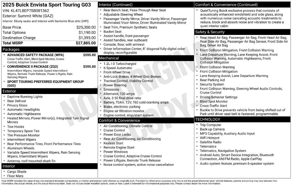 2025 Buick Envista Sport Touring