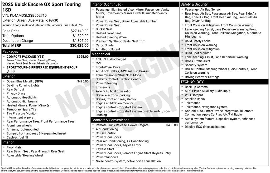 2025 Buick Encore GX Sport Touring