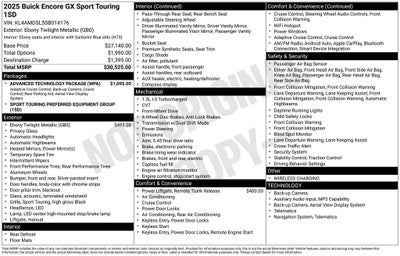 2025 Buick Encore GX Sport Touring
