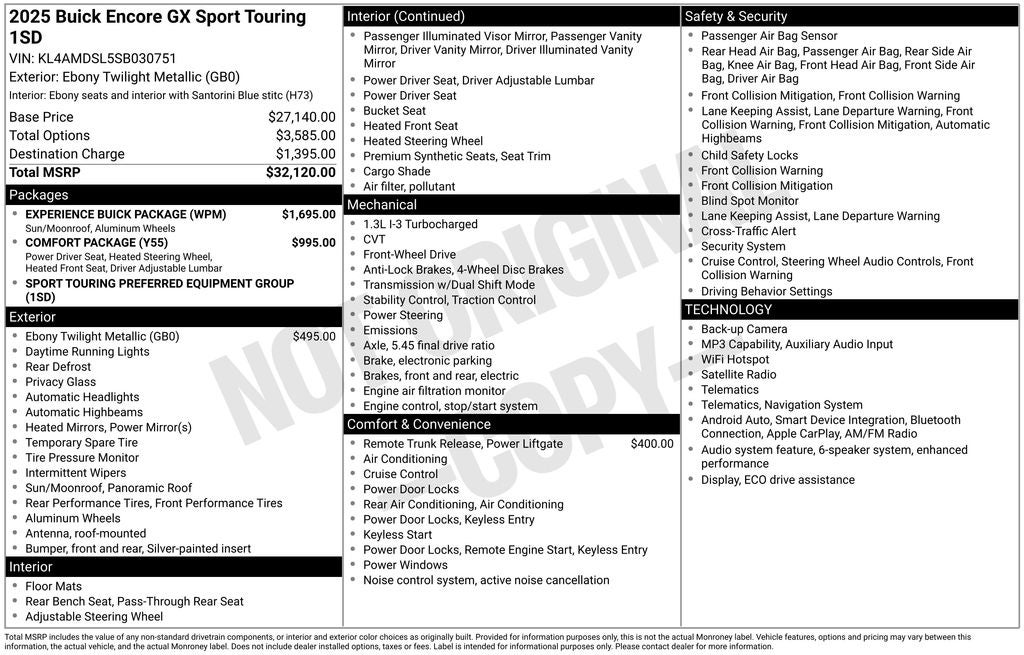 2025 Buick Encore GX Sport Touring