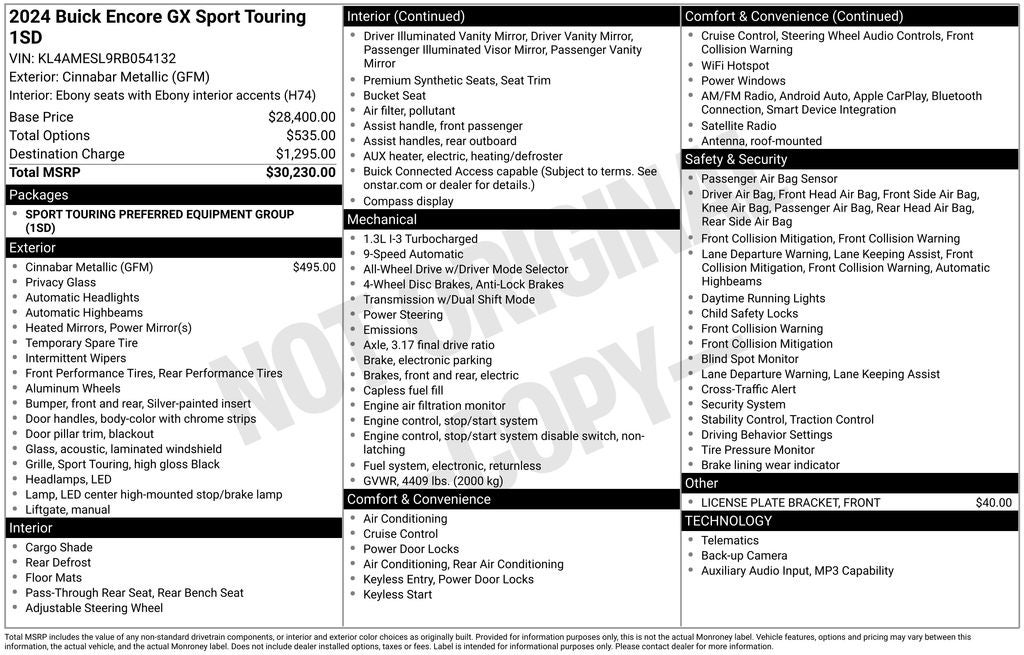 2024 Buick Encore GX Sport Touring