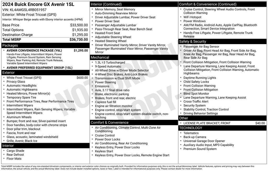 2024 Buick Encore GX Avenir
