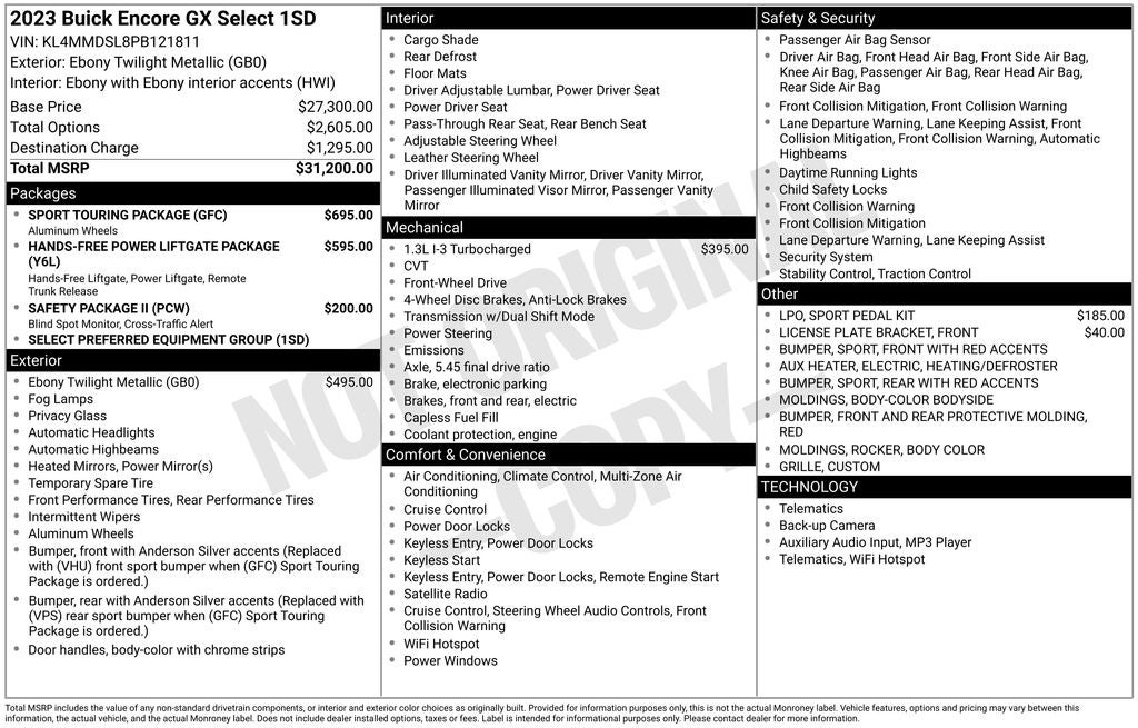 2023 Buick Encore GX Select