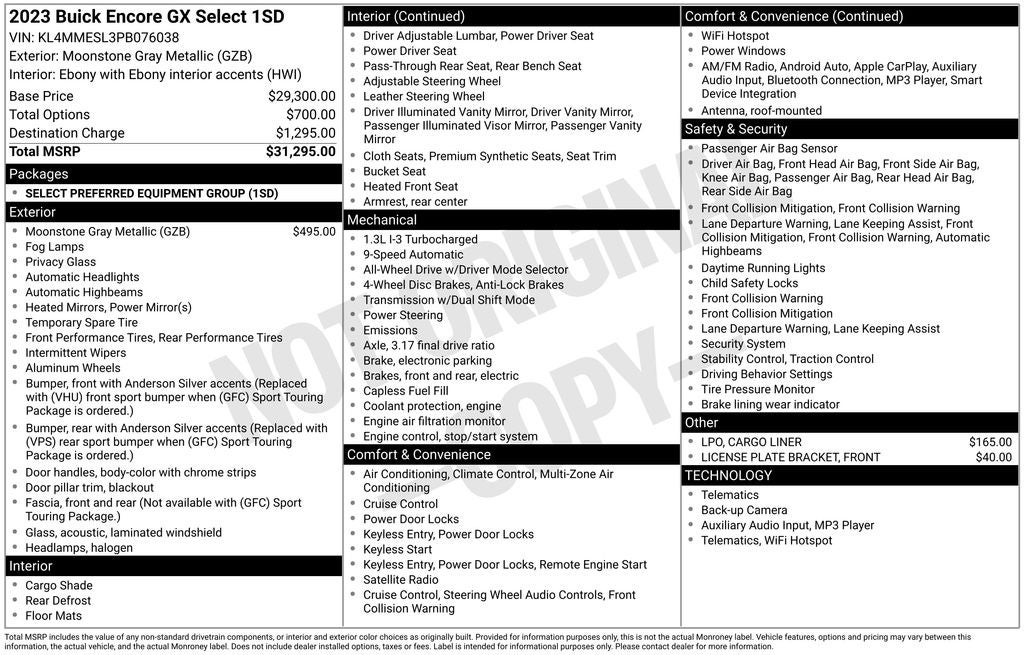 2023 Buick Encore GX Select
