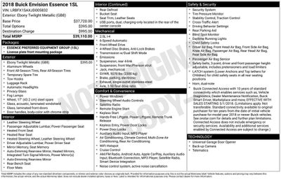 2018 Buick Envision Essence