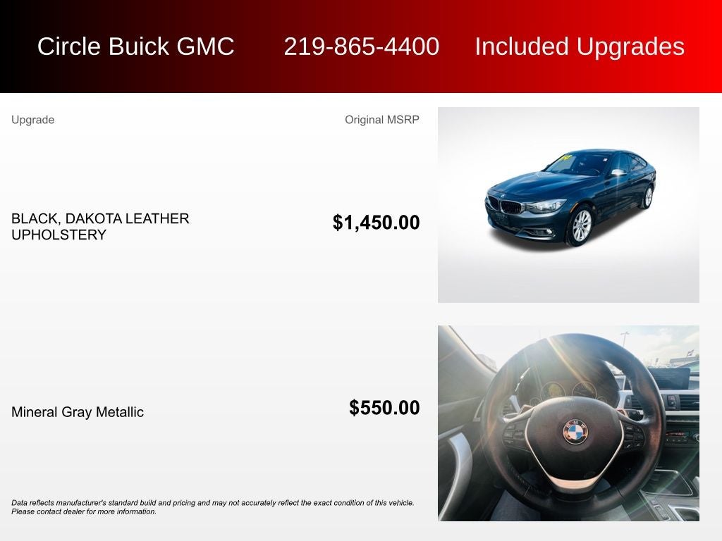 2014 BMW 3 Series 328i xDrive Gran Turismo